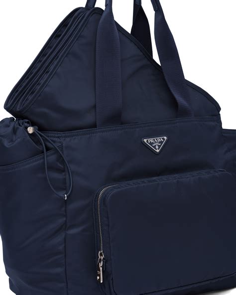 prada baby bag navy|prada nylon baby bag.